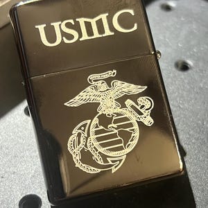 Laser Engraved Zippo Custom Zippo Gift for Groomsman Gift For Dad Military Gift Zippo Lighter Custom Engraved Custom Design Photo Engraved