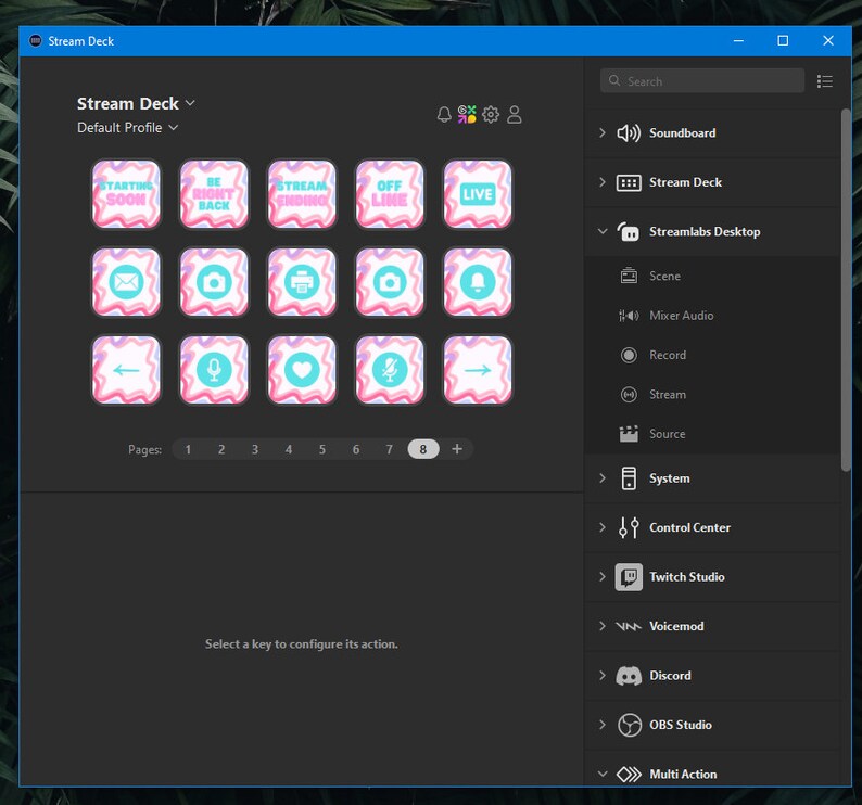 Bubble Burst Stream Deck Icons: 42 Pink Purple Blue Pngs (digital ...