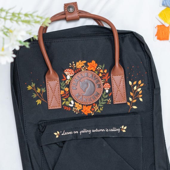 ?Embroidered Fjallraven Kanken backpack? Fjallraven Kanken Embroidery Design Flowers/embroidered  main image 2