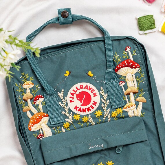 Kanken Backpack Embroidery Mushroom, Daisy Embroidery  display picture 3