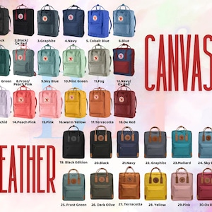 Rucksack Kanken mit Fuchs, Sonnenblume, Pilz und Biene bestickt | Süßer einzigartiger individuell bestickter Schulrucksack | Geschenk für Tochter