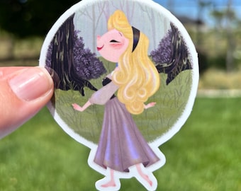 Briar Rose Vinyl Sticker for Water Bottles, Tablets – Cartoon Character Art