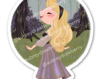 PRE-ORDER Briar Rose Vinyl Sticker for Water Bottles, Tablets – Cartoon Character Art