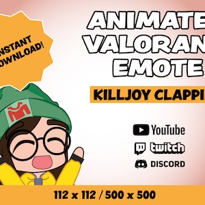 Animowana emotka klaskania Killjoy
