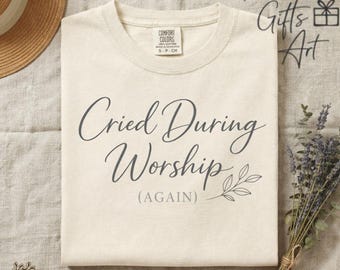Chorei durante o culto (de novo) PNG: Citação cristã engraçada, humor religioso PNG, arte minimalista estética da fé (download digital)