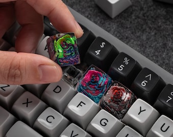 Artisan Keycap, Handmade Resin Keycaps Dwarf Factory Bettarium SAR Collection Keyboard keycaps