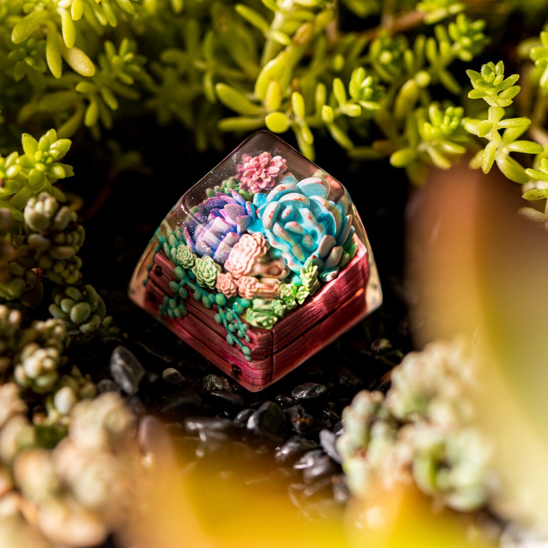 Artisan Resin Keycap, ESC Custom Keycaps Handmade Dwarf Factory