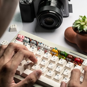 Dwarf Factory Grumpy Pet Artisan Resin Keycap: Tastiera Cherry MX