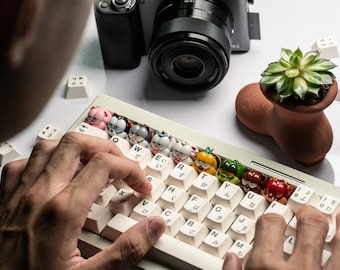 Dwarf Factory Grumpy Pet Artisan Resin Keycap: Cherry MX Keyboard