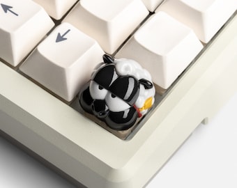 Dwarf Factory Grumpy Pet Sheep Artisan Resin Keycap