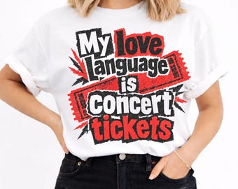 Concert Lover Shirt, Music Lover Gift, Rock Music Tee, Concert Friend Gift, Festival Outfit, Concert Tickets Shirt, Comfort Colors 1717