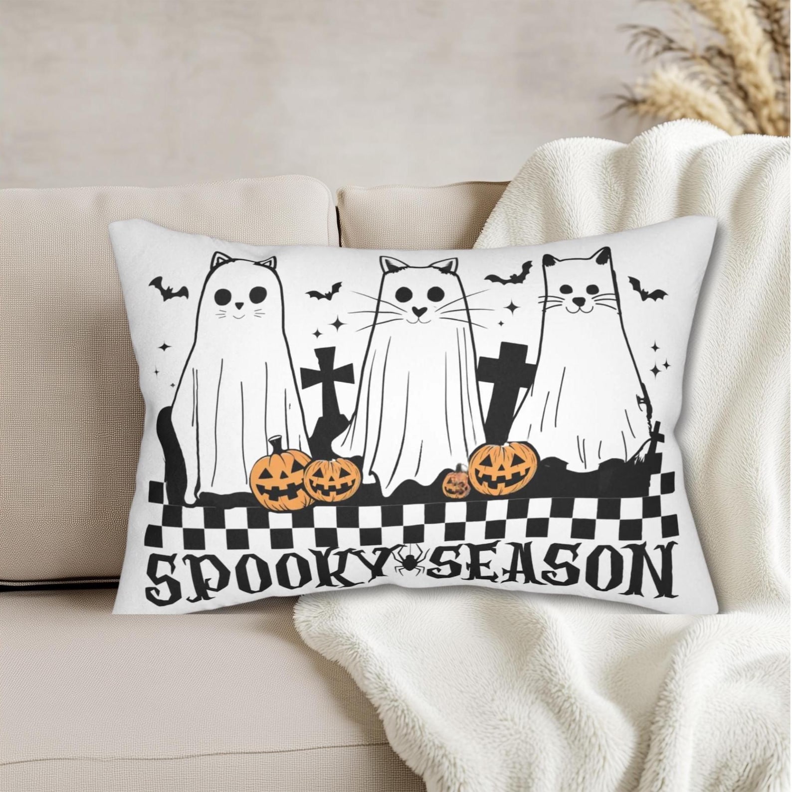 GAT Ghosts Halloween cuscino