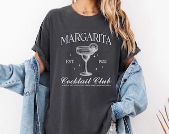 Margarita Cocktail Club T-Shirt: Garment-Dyed, Relaxed Fit
