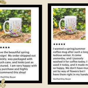 Dainty Wildflower Ceramic Coffee Mugs 11oz or 15oz - Etsy