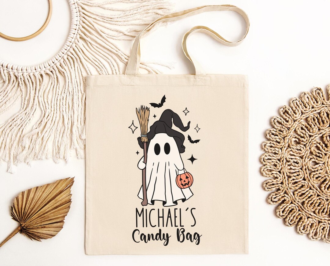 Custom Halloween Candy Bag Personalized Trick or Treat Bag Halloween ...