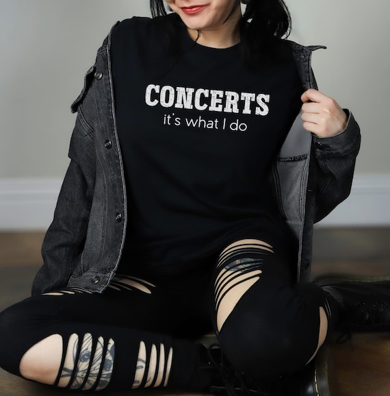Camiseta para amantes de los conciertos de rock CONCIERTOS, es lo