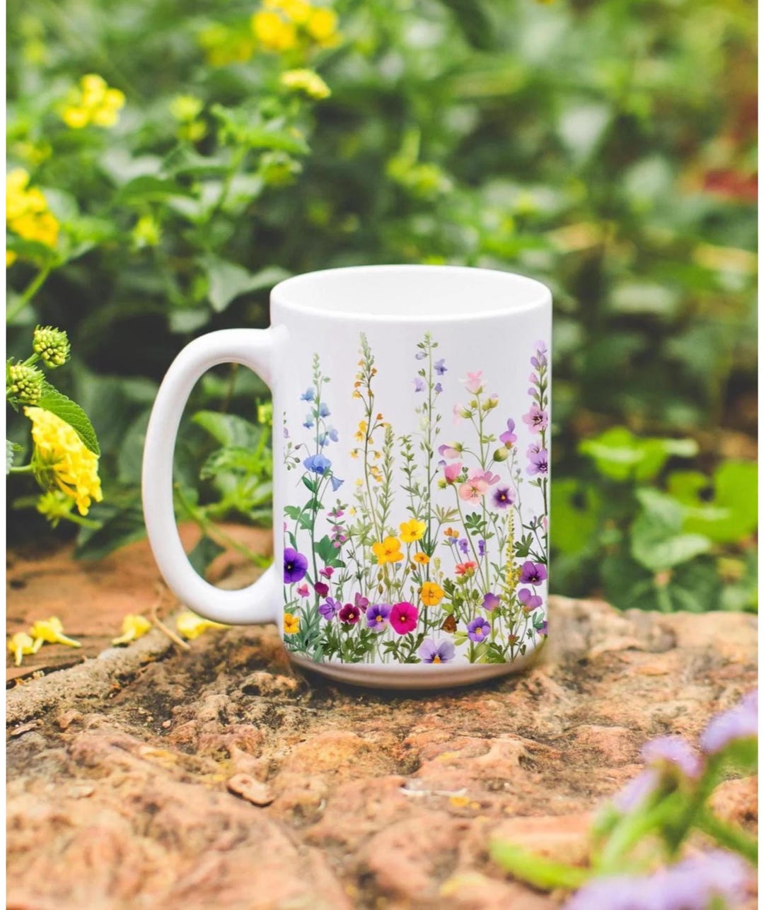 Dainty Wildflower Ceramic Coffee Mugs 11oz or 15oz - Etsy