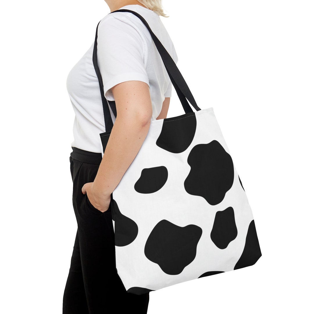 Cow Print Mid Stripe Neoprene Tote Bag main image 1