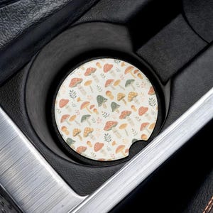 boho wild mushroom car coaster accessories
