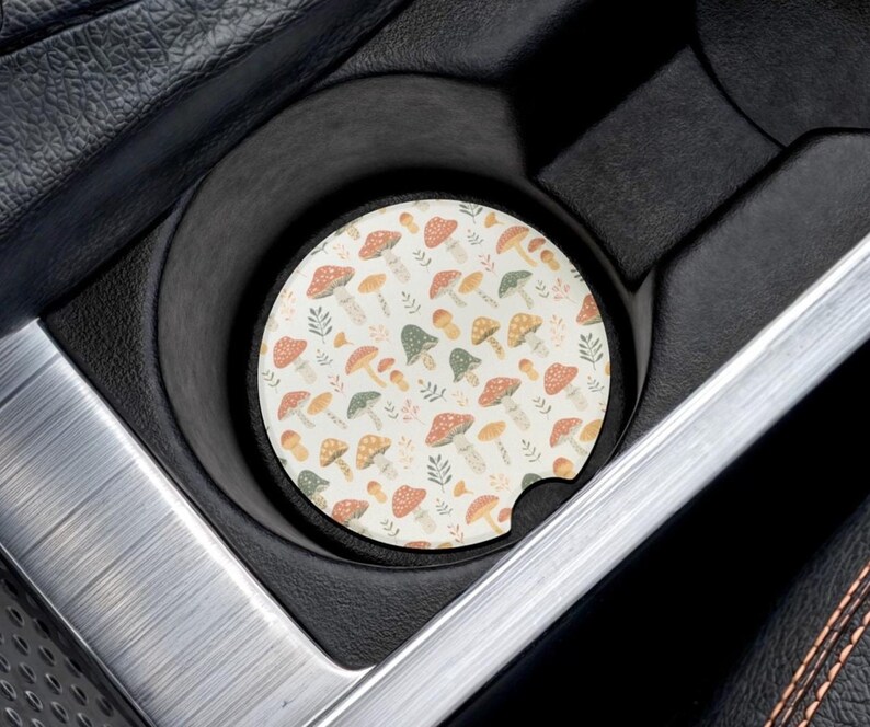 boho wild mushroom car coaster accessories