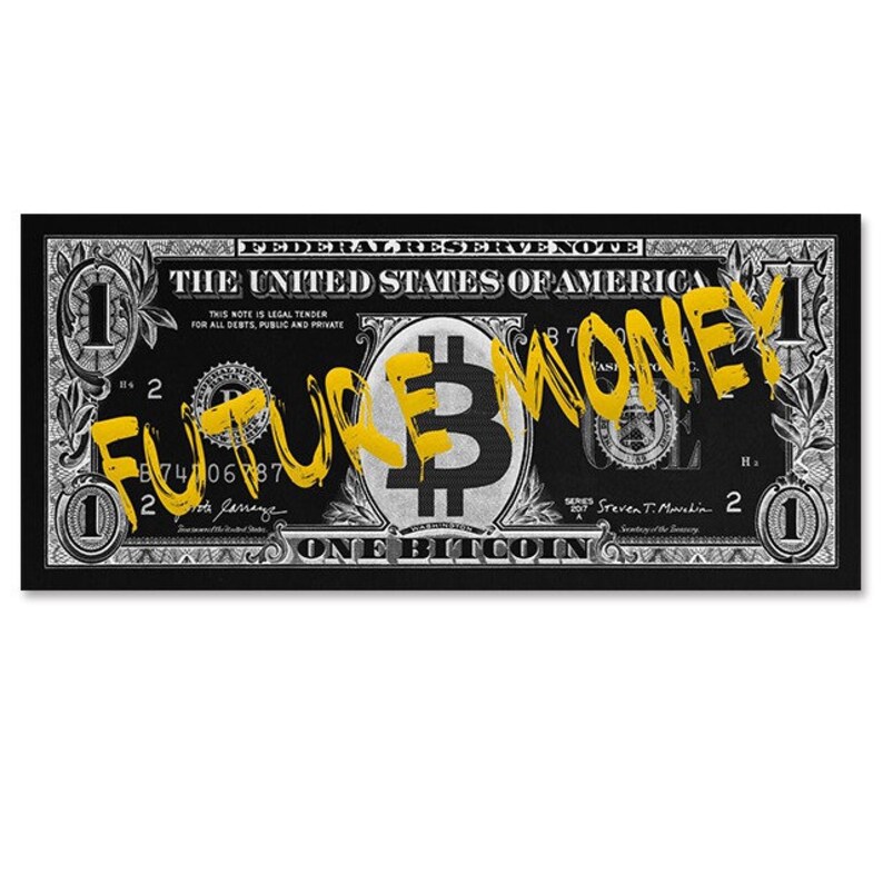 Motivational Money Wall Art Painting Money Never Sleeps and Etsy