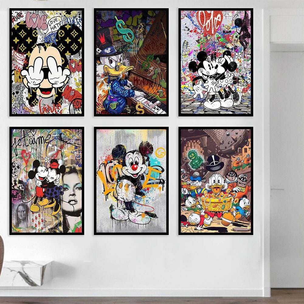 Mickey Mouse modern Pop Art - Explore our streetwear art collection!