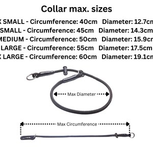 Slip Dog Training Collar, Choke Collar - 8mm PP Soft Rope, Snug Stopper image 10