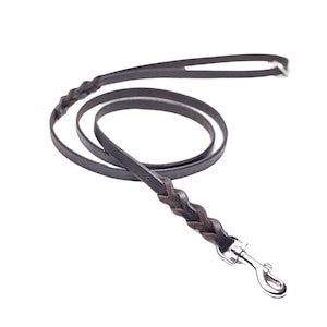 Laisse en cuir pour chien/tressée/13 x 4 mm dressage/promenade en cuir souple souple/laisse pour chien en cuir fabriquée à la main / 4 pieds, 5 pieds, 6 pieds