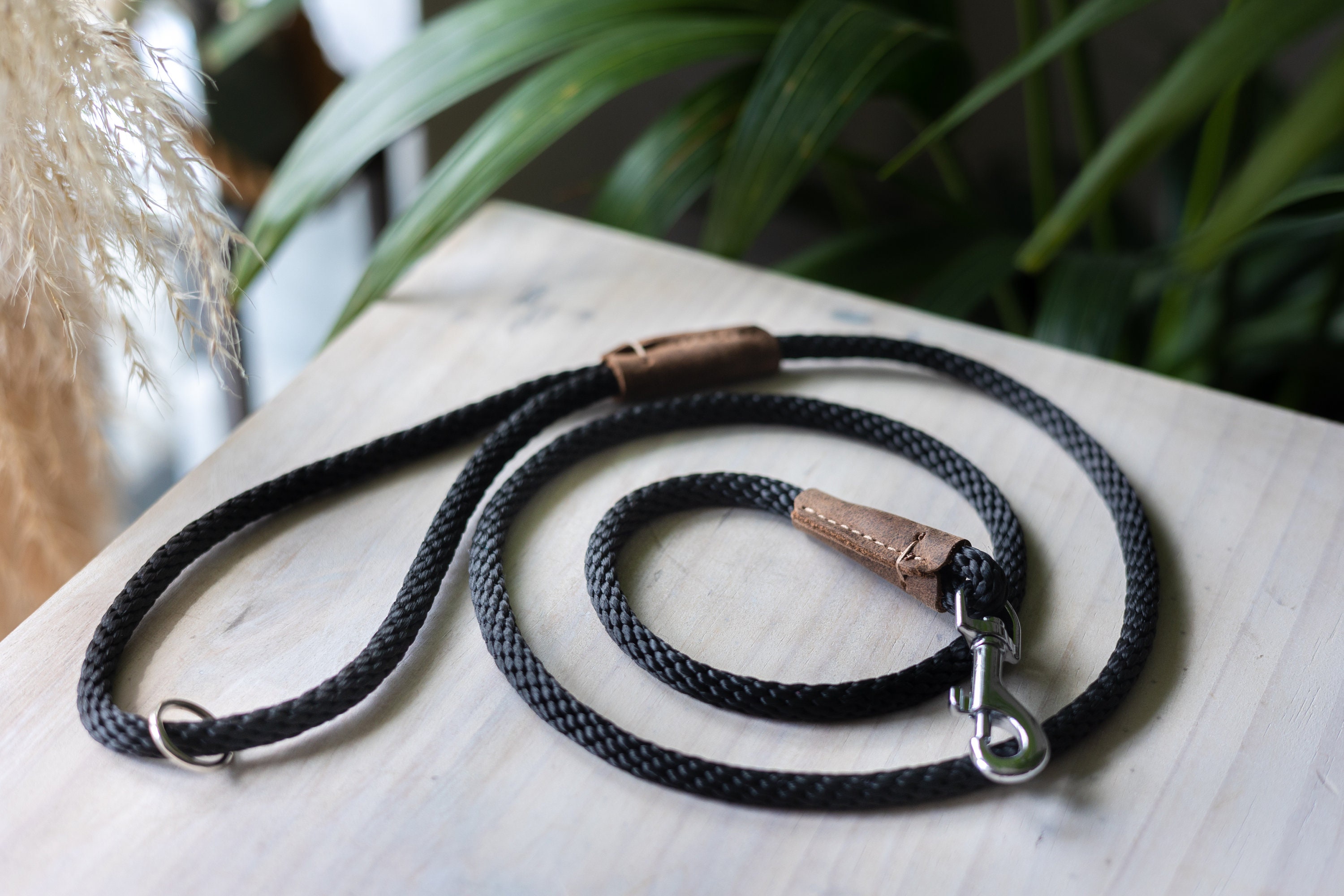 Leashes Poly Rope Rope Dog Leash: 8mm PP Rope, Soft, Lightweight Lead With Leather ...