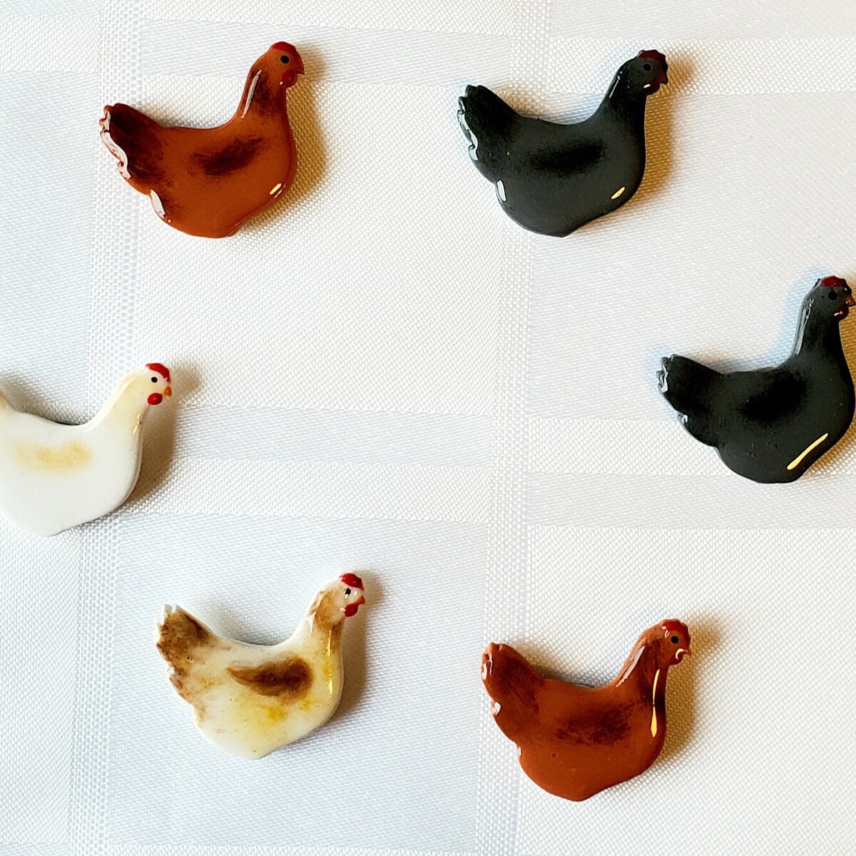 Polymer Clay Chicken Magnets or Pins - Etsy