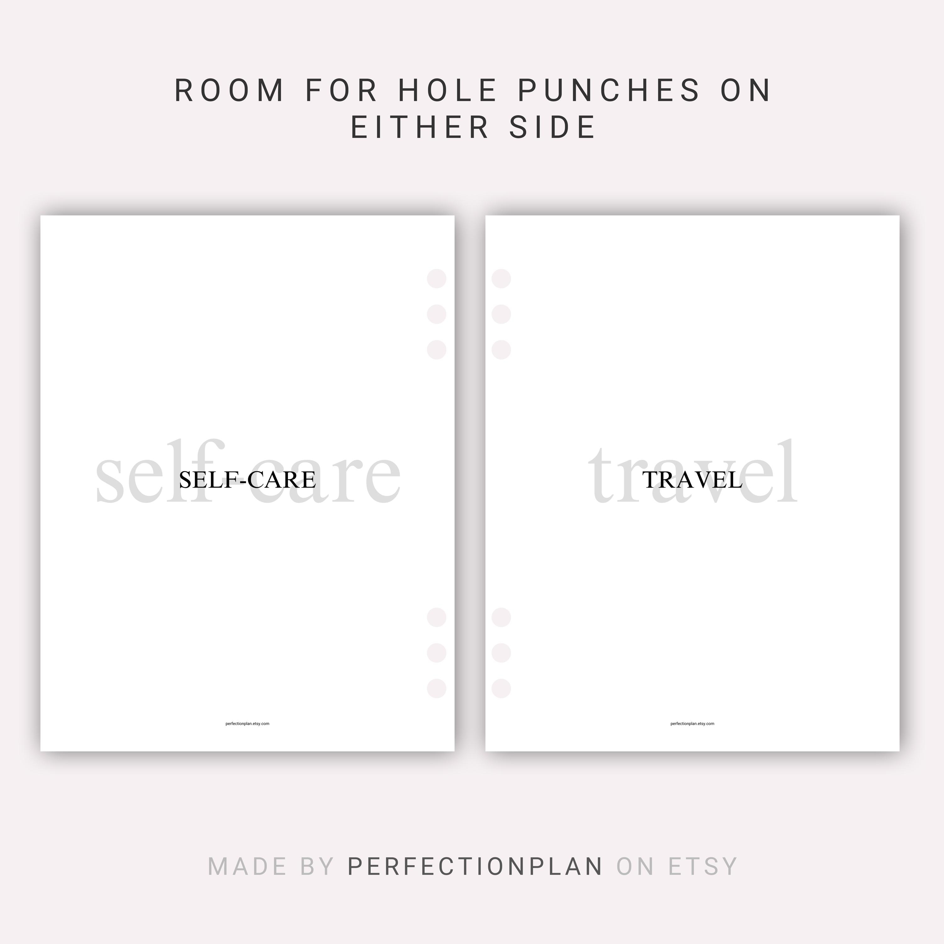 Simple A4 Planner Inserts for Your Binder — Print Today