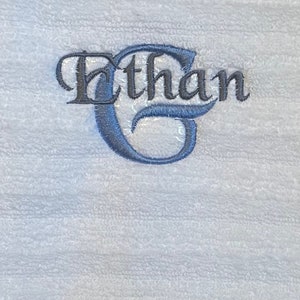 Monogrammed Personalized Full size soft, plush Bath towels