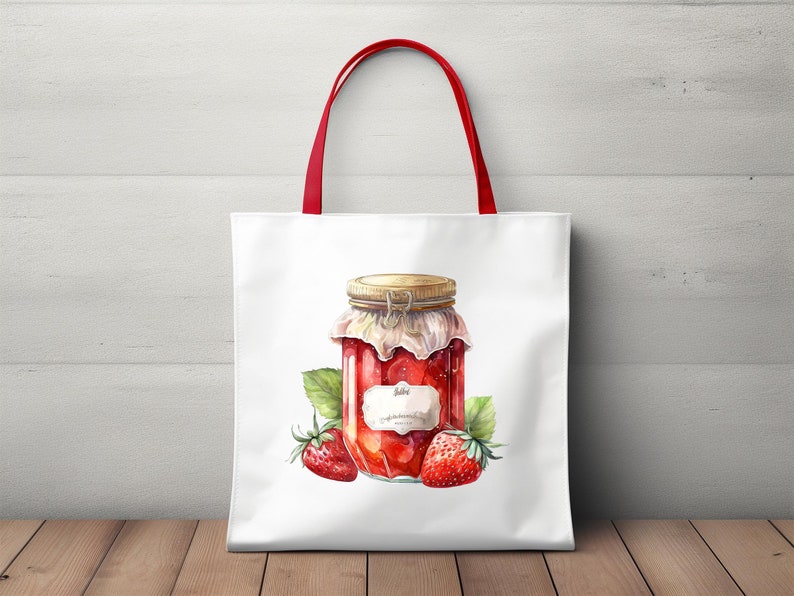 trawberry Farm Clipart Bundle, Farmhouse Clipart, Strawberry PNG, Summer Clipart, Instant Digital Download