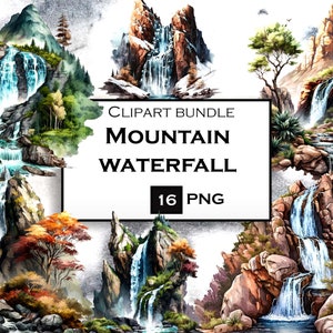 Landschap ClipArt, berg SVG, bos clipart bundel, reizen clipart, commercieel gebruik, instant digitale download