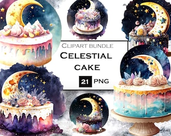 ケーキのクリップアート、デザートのクリップアート、天体のクリップ
