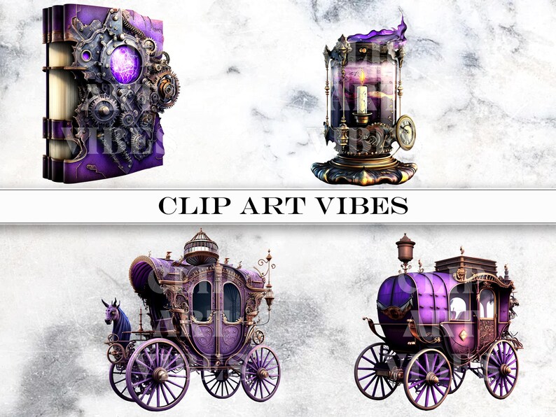 oyal Steampunk ClipArt, Watercolor Steampunk PNG, Victorian Clipart Bundle, Fantasy Clipart, Commercial Use, Instant Digital Download