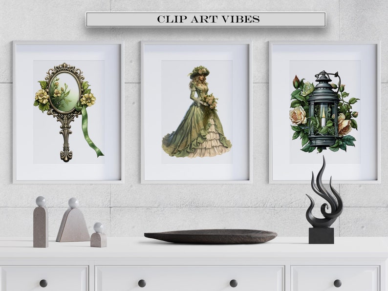 5 PNG MEGA BUNDLE Watercolor Victorian Clipart Bundle, Steampunk Clip Art Bundle, Fantasy Clipart