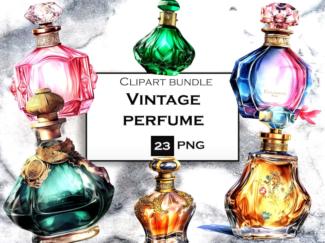 23 PNG Perfume Bottle Clip Art Bundle Watercolor Perfume Clip - Etsy UK