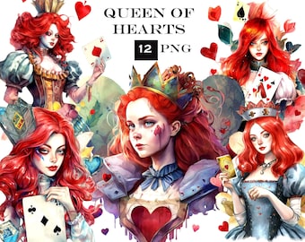 12 PNG Alice in Wonderland Clipart Bundle, Wonderland PNG Clip Art Bundle, Alice PNG, Instant Download for Commercial Use