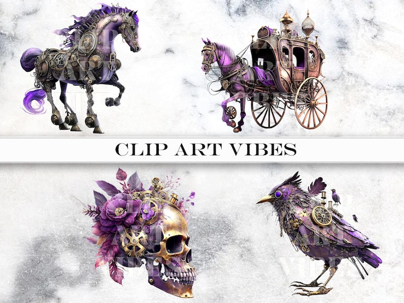 oyal Steampunk ClipArt, Watercolor Steampunk PNG, Victorian Clipart Bundle, Fantasy Clipart, Commercial Use, Instant Digital Download