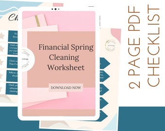 Werkblad Financiële voorjaarsschoonmaak