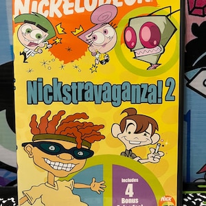 May include: DVD case for "Nickstravaganza! 2" featuring cartoon characters from Nickelodeon shows. The cover is yellow with orange and green accents, and includes the text "Includes 4 Bonus Episodes!" and the Nickelodeon logo.