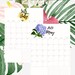 2023 Calendar Printable PDF, Horizontal Floral Handlettering, Monthly ...