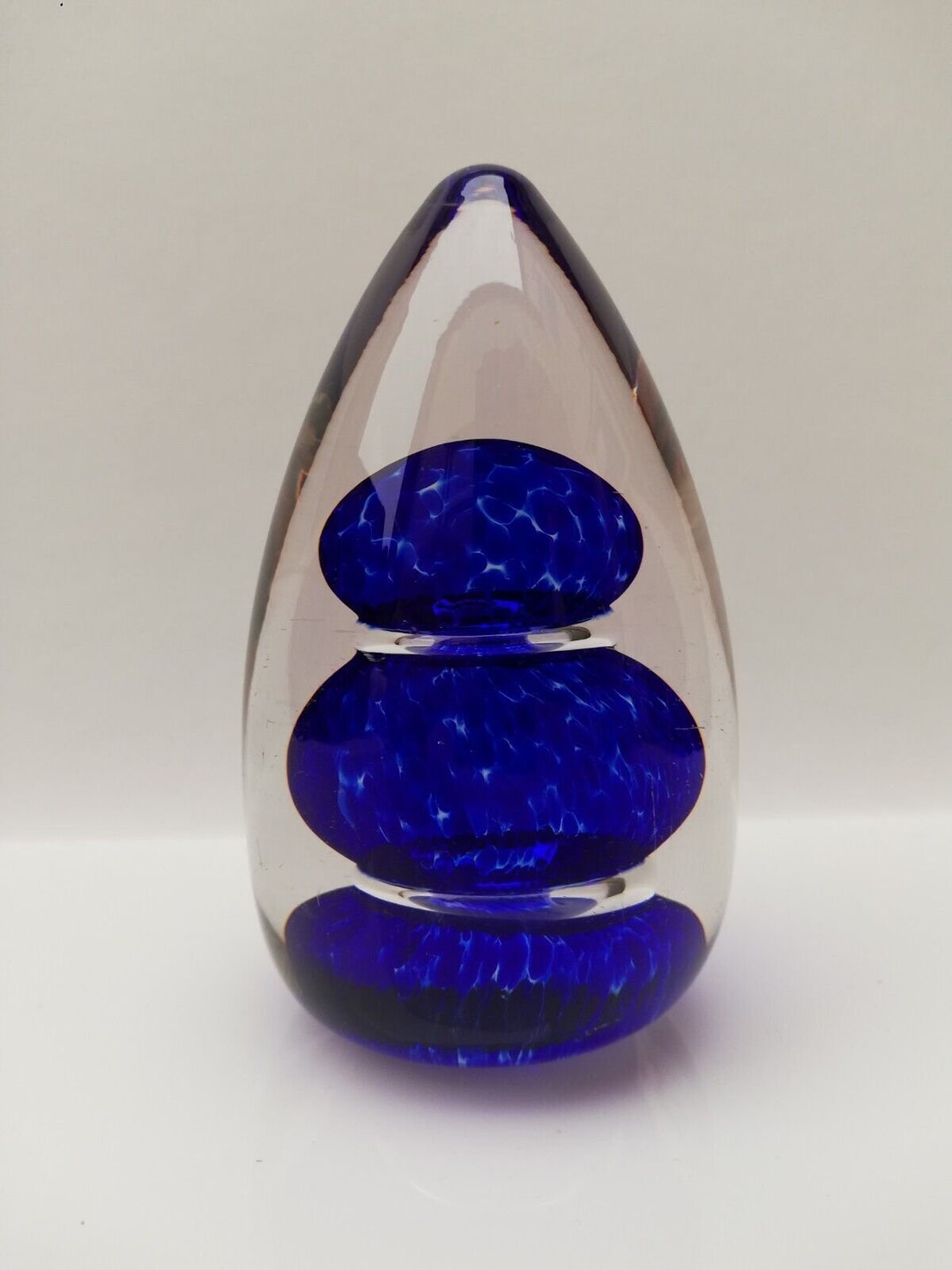 Vintage Wedgewood Art Glass Paperweight Ronald Wilson Etsy