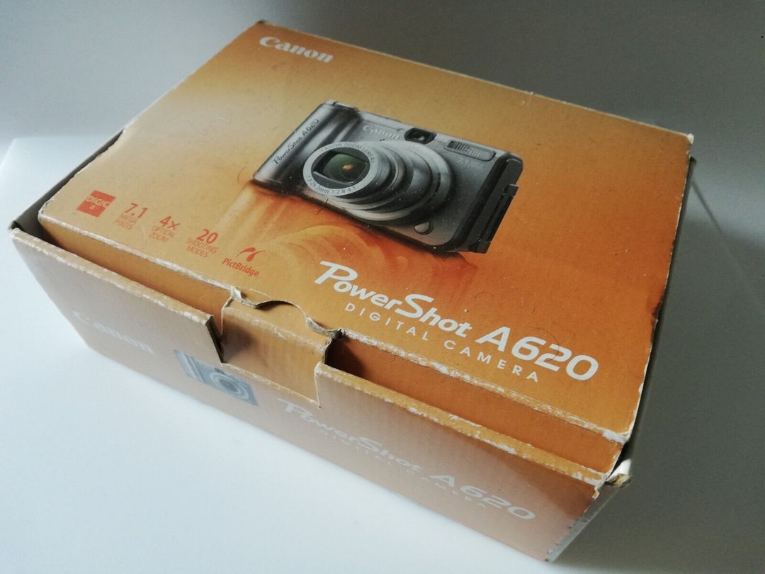 Rare Canon Powershot A620 7.1mp Digital Camera Grey Full Etsy