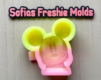 Mickey Freshie Mold, Mickey Kiss Freshie Mold, Freshie Silicone Molds, Silicone Molds, Molds for Freshies, Car Air Freshener, Freshie Molds