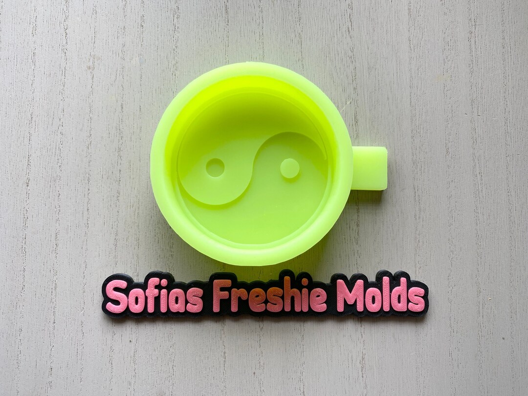 Yin and Yang Freshie Mold, Freshie Mold, Freshie Silicone Molds