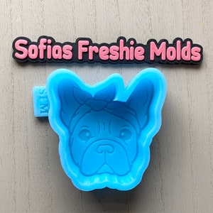 French Bulldog Freshie Mold, Dog Freshie Mold, Freshie Silicone Molds, Silicone Mold, Molds for Freshies, Car Air Freshener,Freshie Silicone