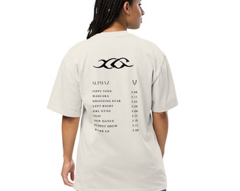 XG Discography Oversized Faded T-shirt | Kpop Shirt | XGALX