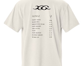 XG Discography Oversized Faded T-shirt | Kpop Shirt | XGALX